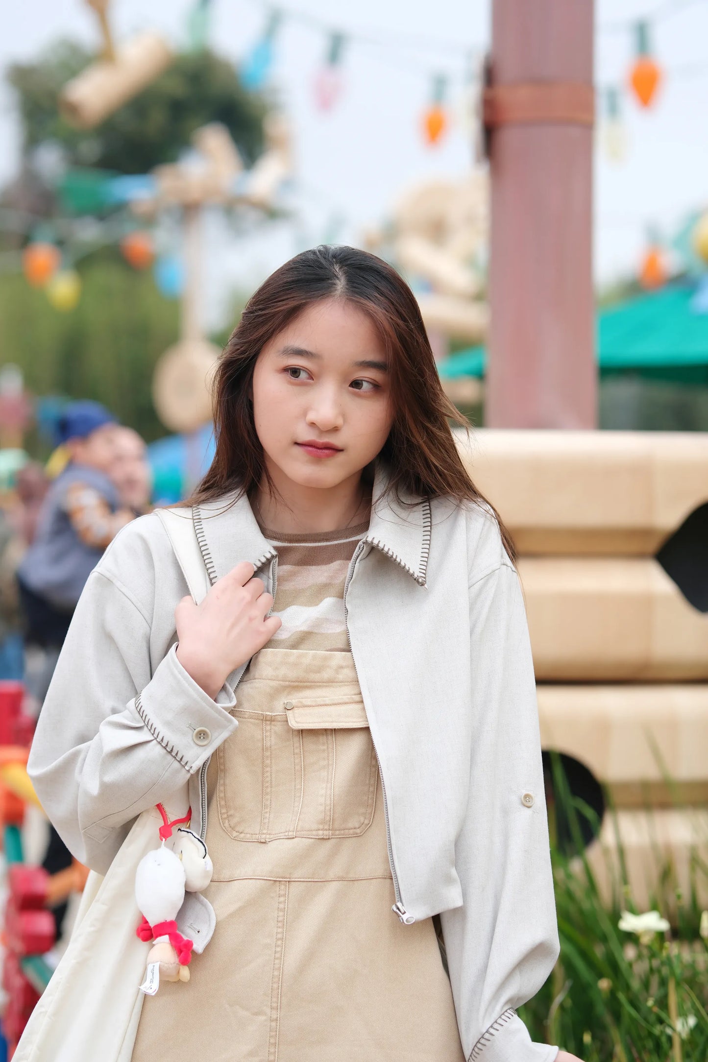 蝴蝶領Crop短外套