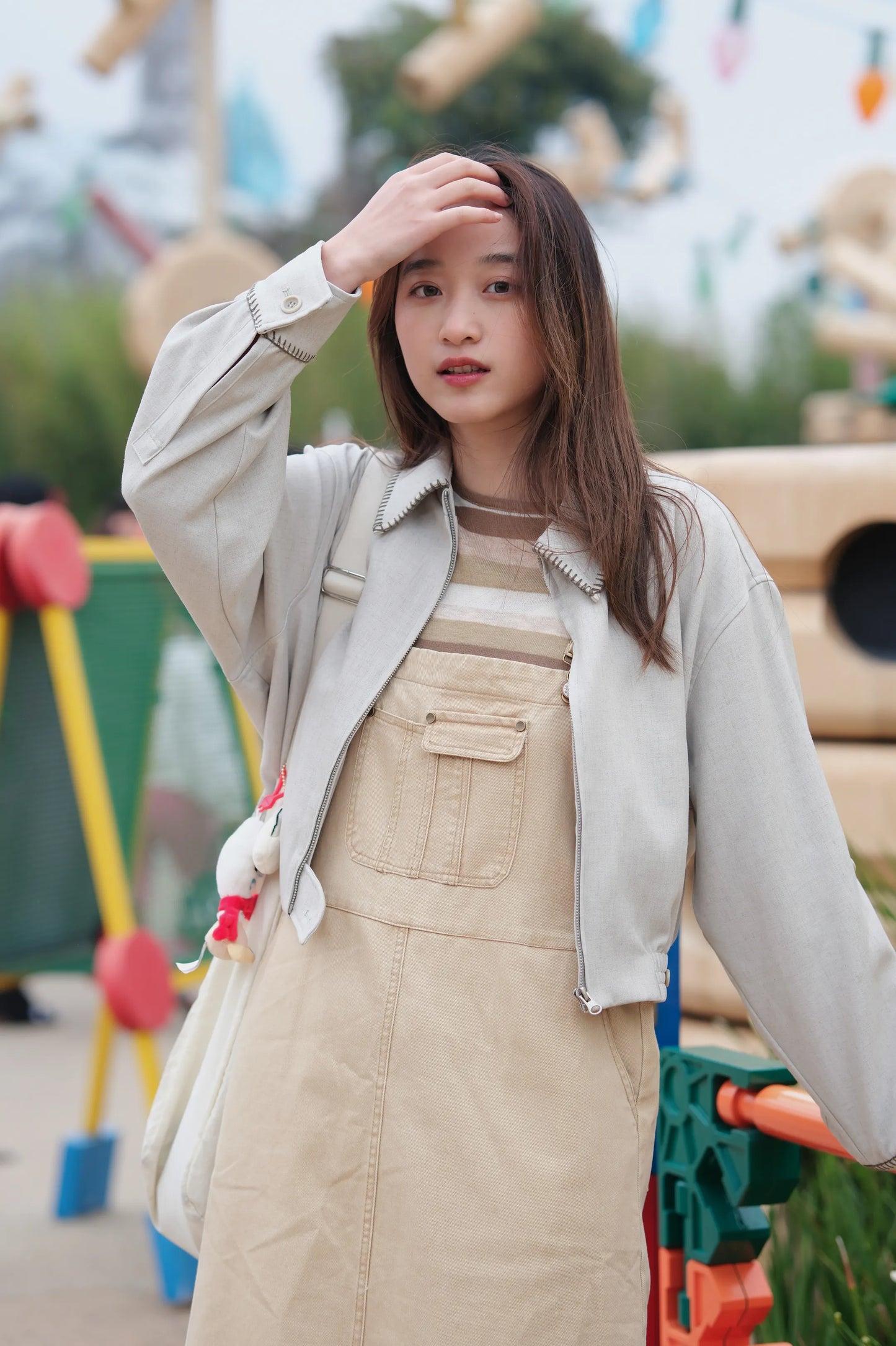 蝴蝶領Crop短外套