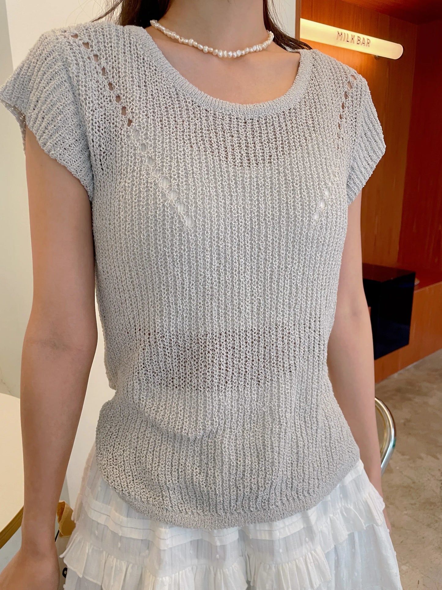 夏日透氣針織背心