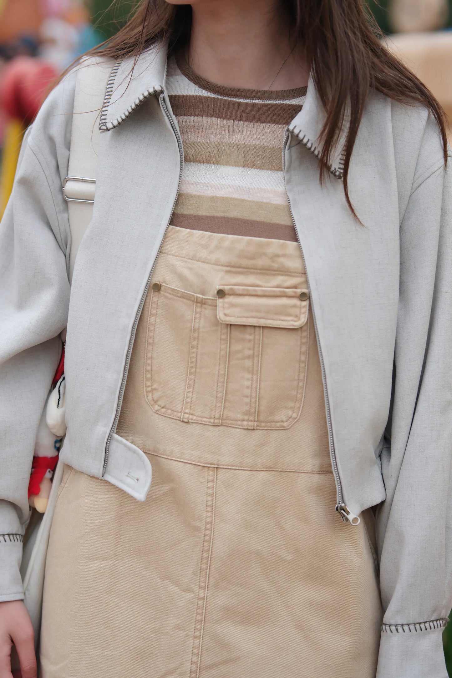 蝴蝶領Crop短外套