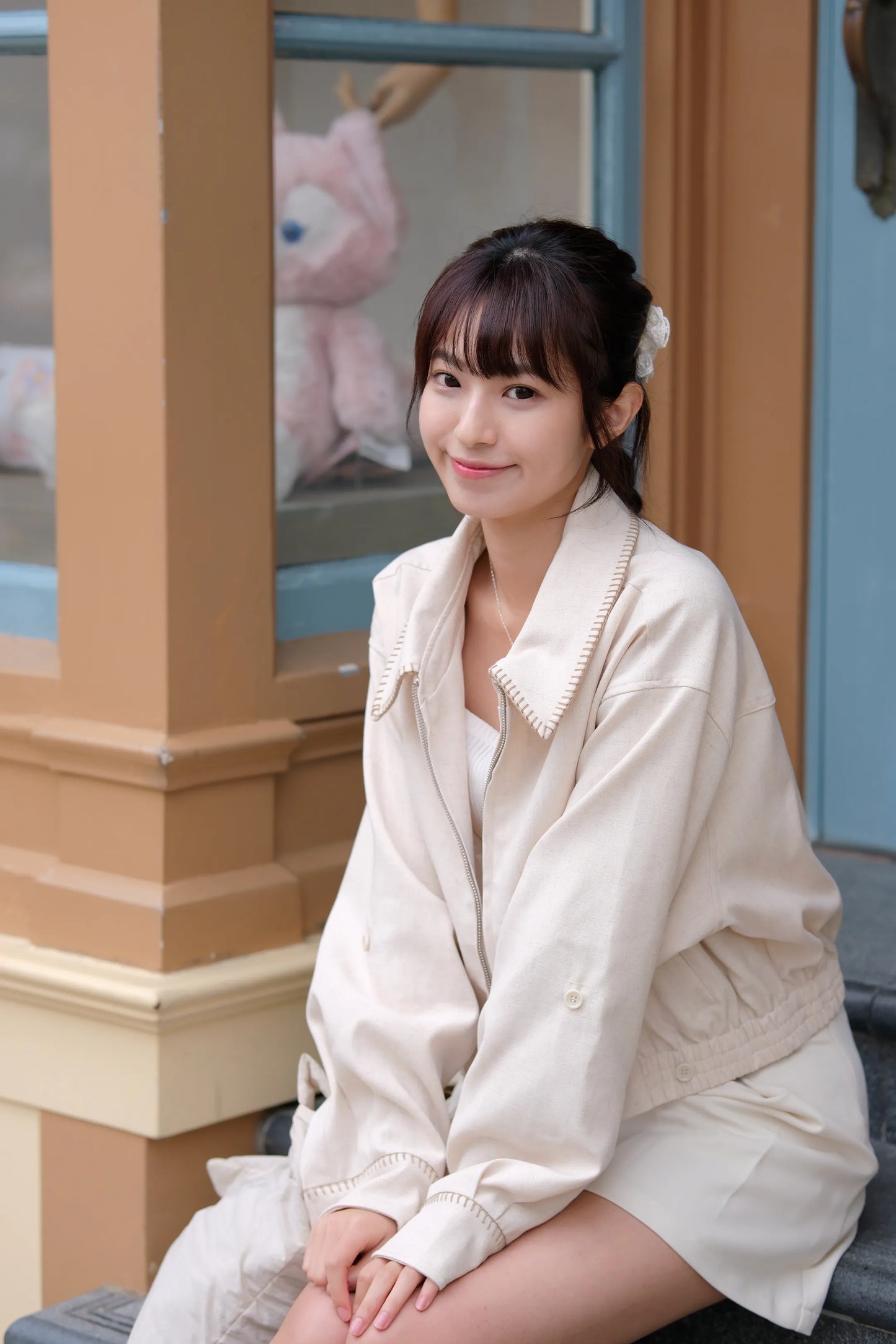 蝴蝶領Crop短外套